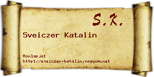 Sveiczer Katalin névjegykártya